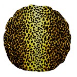 Leopard 1 Leopard A Large 18  Premium Flano Round Cushions Front