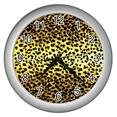 Leopard Version 2 Wall Clock (Silver)