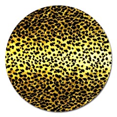 Leopard Version 2 Magnet 5  (round) by dressshop