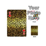 Leopard Version 2 Playing Cards 54 (Mini) Front - Heart8