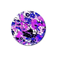 Floral Legging Floral Rug Magnet 3  (round) by dressshop