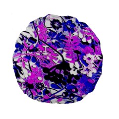 Floral Legging Floral Rug Standard 15  Premium Flano Round Cushions by dressshop