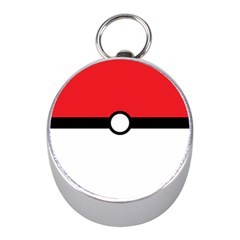 Poke Ball Mini Silver Compasses by raeraeshescrafty