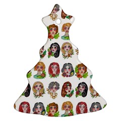 All The Pretty Ladies Christmas Tree Ornament (two Sides)