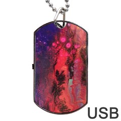 Desert Dreaming Dog Tag Usb Flash (two Sides)