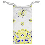 Faded Yellow Bandana Jewelry Bag Back