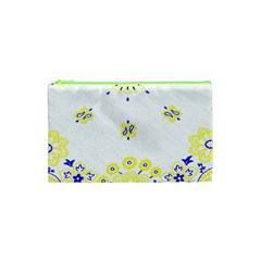 Faded Yellow Bandana Cosmetic Bag (xs) by dressshop