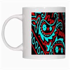 Blue And Red Bandana White Mugs by dressshop