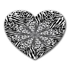 Animal Print 1 Heart Mousepads by dressshop