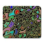 Swirl Retro Abstract Doodle Large Mousepads Front