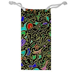 Swirl Retro Abstract Doodle Jewelry Bag by dressshop