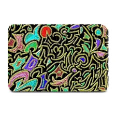 Swirl Retro Abstract Doodle Plate Mats by dressshop