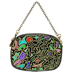 Swirl Retro Abstract Doodle Chain Purse (one Side) by dressshop