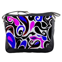 Retro Swirl Abstract Messenger Bag by dressshop