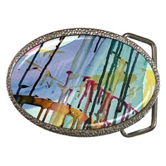 Chaos In Colour  Belt Buckles