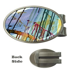 Chaos In Colour  Money Clips (oval)  by ArtByAng