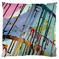 Chaos In Colour  Large Cushion Case (two Sides) by ArtByAng