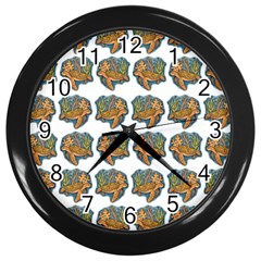 Tommyturt Wall Clock (black) by ArtByAng