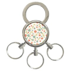 Flowers Pattern 3-ring Key Chains by Hansue