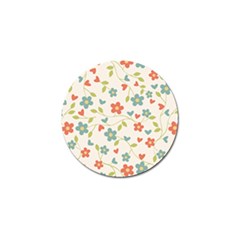 Flowers Pattern Golf Ball Marker (10 Pack) by Hansue