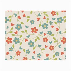 Flowers Pattern Small Glasses Cloth (2-side) by Hansue