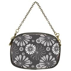 Floral Pattern Chain Purse (one Side) by Hansue