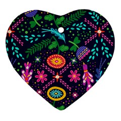 Colorful Pattern Ornament (heart) by Hansue