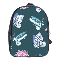 Butterfly  School Bag (xl) by Hansue