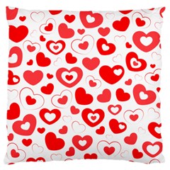 Hearts Standard Flano Cushion Case (one Side) by Hansue