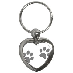 Pets Footprints Key Chains (heart)  by Hansue