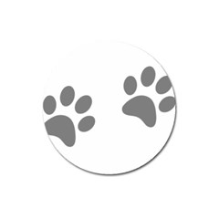 Pets Footprints Magnet 3  (round) by Hansue