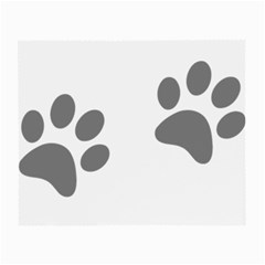 Pets Footprints Small Glasses Cloth (2-side) by Hansue