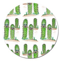 Prickle Plants2 Magnet 5  (round) by ArtByAng