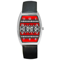 Decoration Pattern Style Retro Barrel Style Metal Watch by Nexatart