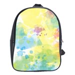 Abstract Pattern Color Art Texture School Bag (XL) Front