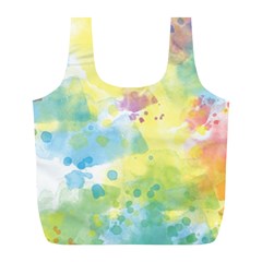 Abstract Pattern Color Art Texture Full Print Recycle Bag (l)