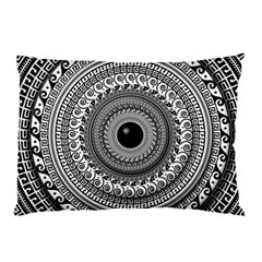 Graphic Design Round Geometric Pillow Case (two Sides) by Nexatart