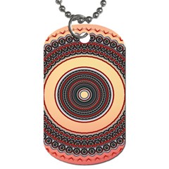 Ornamental Shape Concentric Round Dog Tag (two Sides) by Nexatart