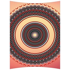 Ornamental Shape Concentric Round Back Support Cushion by Nexatart