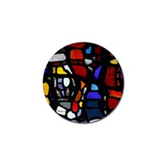 Art Bright Lead Glass Pattern Golf Ball Marker