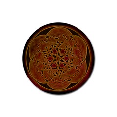 Beautiful Art Pattern Rubber Coaster (round) 