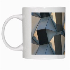 3d Pattern Texture Form Background White Mugs by Nexatart