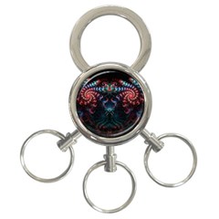 Background Texture Pattern 3-ring Key Chains by Nexatart