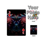 Background Texture Pattern Playing Cards 54 (Mini) Front - Heart3