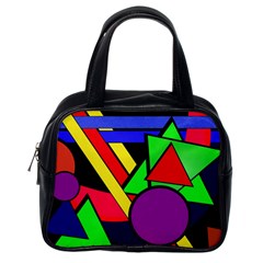 Background Color Art Pattern Form Classic Handbag (one Side) by Nexatart