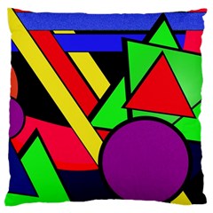 Background Color Art Pattern Form Large Cushion Case (two Sides) by Nexatart