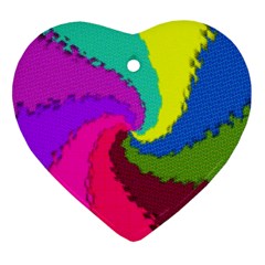 Art Abstract Pattern Color Ornament (heart) by Nexatart