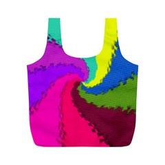 Art Abstract Pattern Color Full Print Recycle Bag (m) by Nexatart