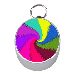 Art Abstract Pattern Color Mini Silver Compasses by Nexatart