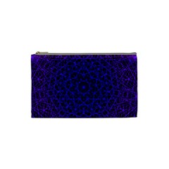 Background Lines Pattern Line Art Cosmetic Bag (small) by Nexatart